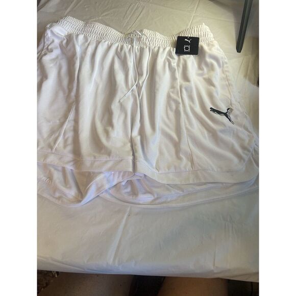 Men's PUMA SE Dry‎ Cell White Nylon Draw String Unlined  Shorts- Size XL-NWT - Picture 1 of 12
